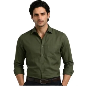 Olive Green Premium Formal Shirt for Men
