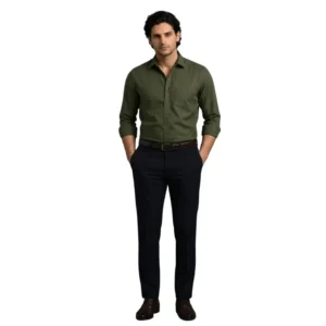 Olive Green Premium Formal Shirt for Men