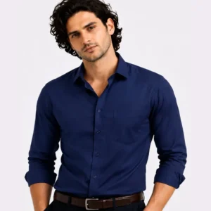 Navy Blue Premium Formal Shirt for Men