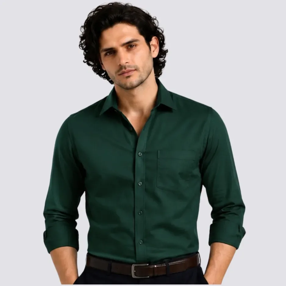 Emerald Green Premium Formal Shirt for Men