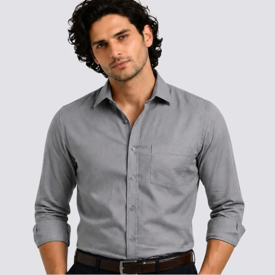 Gray Premium Formal Shirt for Men