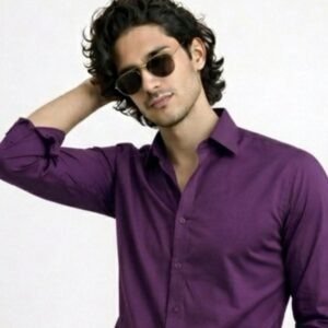 Purple Premium Shine Formal Shirt