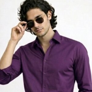 Purple Premium Shine Formal Shirt