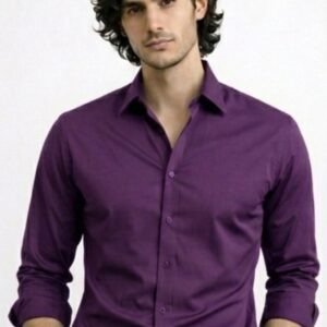 Purple Premium Shine Formal Shirt