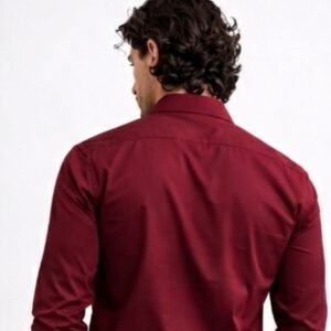 Premium Shine Formal Shirt Maroon