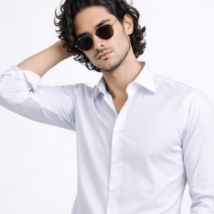 White Premium Shine Formal Shirt