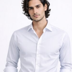 White Premium Shine Formal Shirt