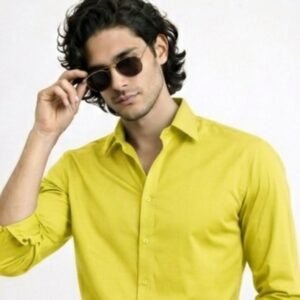 Premium Lime Yellow Formal Shirt