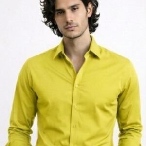 Premium Lime Yellow Formal Shirt