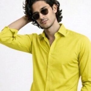 Premium Lime Yellow Formal Shirt