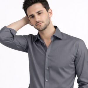 Grey Premium Shine Formal Shirt