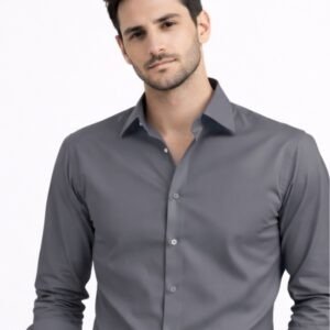 Grey Premium Shine Formal Shirt