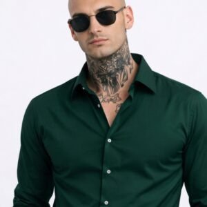 Emerald Green Premium Shine Shirt