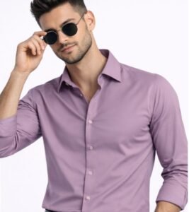 Premium Shine Formal Shirt Mauve