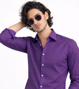 Pansy Purple Premium Formal Shirt