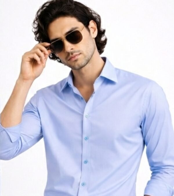 Sky Blue Premium Formal Shirt